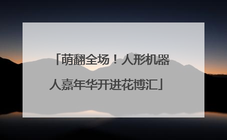 萌翻全场！人形机器人嘉年华开进花博汇